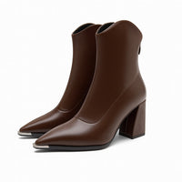 Chrome Tip Chelsea Leather Boot